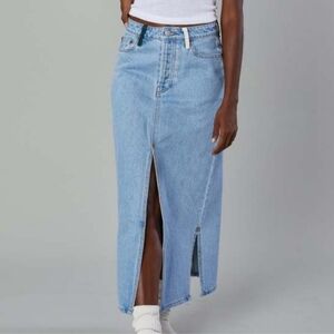 STILL HERE Panama denim skirt